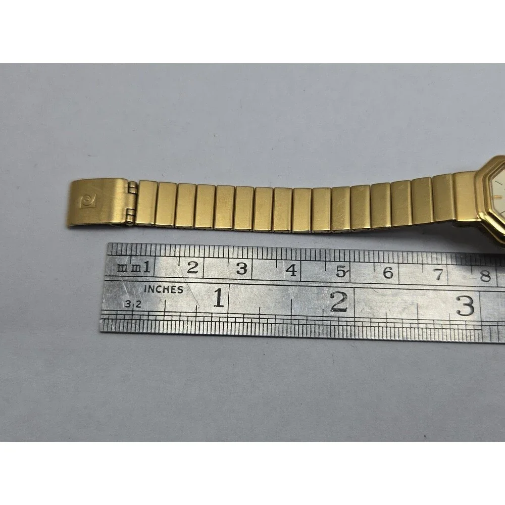 Pierre Cardin Vintage Womens Gold Tone Octagon Dress Watch Dainty New Battery